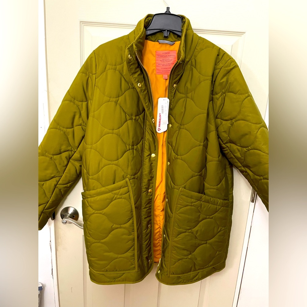Jcrew light puffer jacket in large